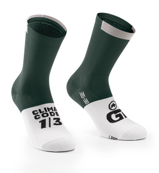 Skarpetki kolarskie Assos GT C2 Grenade Green