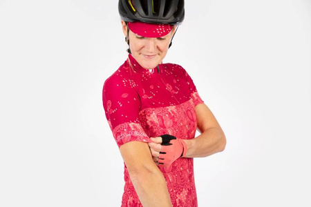 Koszulka damska Endura Paisley S/S LTD Berry