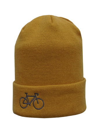 Czapka zimowa Stylówa.PRO WinterBike Musztarda/Szary