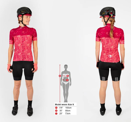 Koszulka damska Endura Paisley S/S LTD Berry