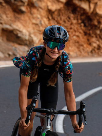 Czapeczka kolarska TROFEO. Zimorodek