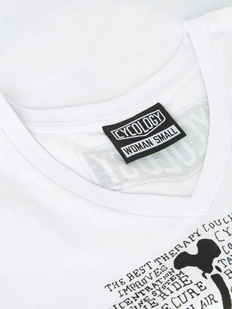 T-shirt damski Cycology Cycotherapy White