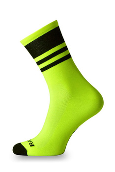 Skarpetki kolarskie Crazybiker Racing Lime Fluo