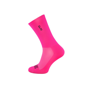 Skarpetki kolarskie Support LINES Fluo Pink