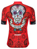 Koszulka kolarska męska Cycology Day Of The Living czerwona