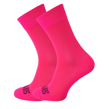 Skarpetki kolarskie Support Sport S-light Pink Fluo