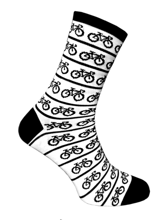 Skarpetki kolarskie White&Bike Stylówa.PRO