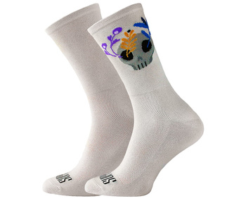 Skarpetki kolarskie Support Sport Flower Skull