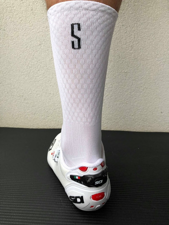 Skarpetki kolarskie Support Sport Białe