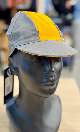 Czapeczka kolarska Cinelli We Bike Harder Yellow Line