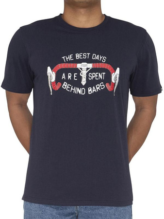 T-shirt Cycology Best Days Behind Bars Navy