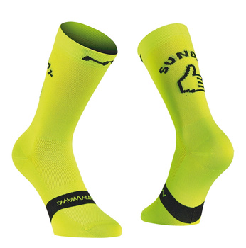 Skarpetki kolarskie Northwave Sunday Monday Fluo