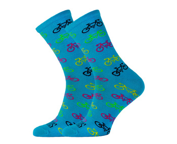 Skarpetki kolarskie Support Sport Cycling Passion Niebieskie