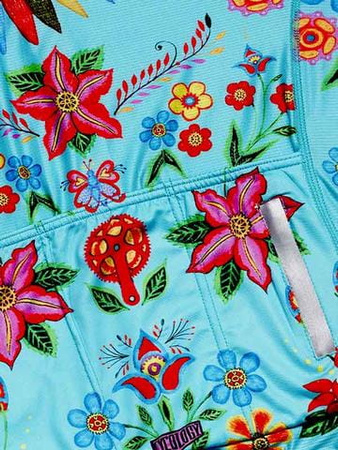 Koszulka kolarska damska Cycology Frida Aqua